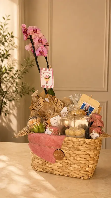 CESTA ESSENCIAL COM ORQUÍDEA